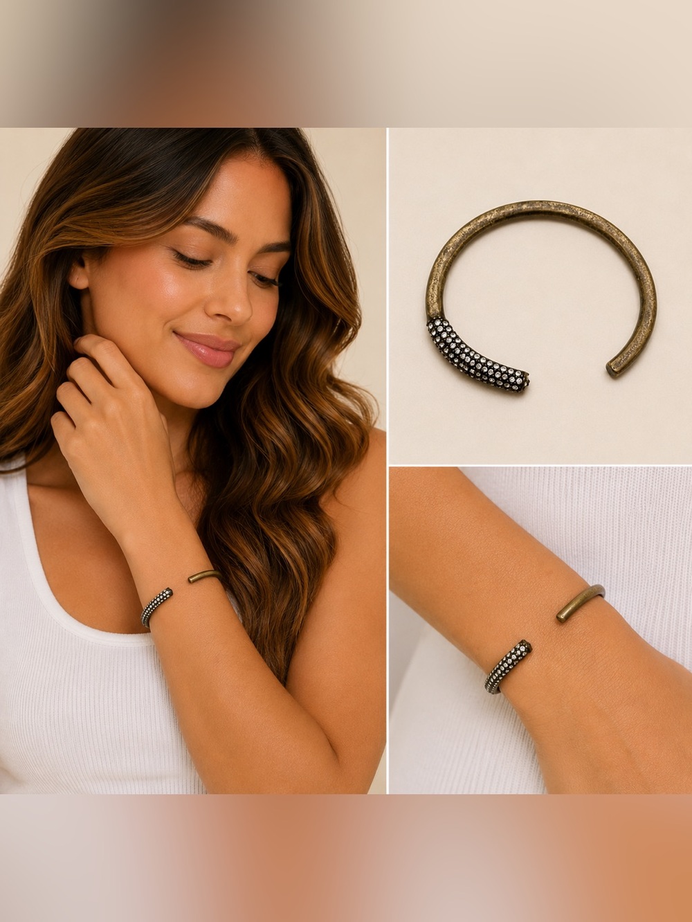 AVON MARK I'M HOOKED BRACELET - GOLD (NEW WITH TAG)